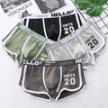 1/3/4 PCS Men's Underwear Boxer Shorts Sexy Panties Cotton Boxers Sports Comfort Man Underpants Shorts Homme U Convex Lingerie 4PD3205-4