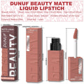 8-Color Matte Velvet Lip Gloss – Waterproof Plumping Lipstick, Smooth Easy-Apply Square Tube