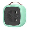 Portable Mini Heaters Household Desktop Mutes Fast Heating Warmer Fan 500W PTC-Ceramic Warm Air Heaters for Indoor Office Winter Blue Green