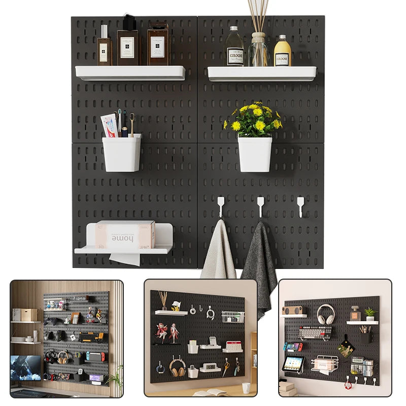 Gaming Room Pegboard Storage for Desk Accessories and Display