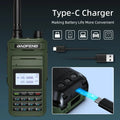 Baofeng Walkie Talkie P15UV Air Band FM/AM Long Range Wireless Copy Frequency NOAA Multi-Bands Two Way Radio Type-C Ham Radios - Dicrodelights