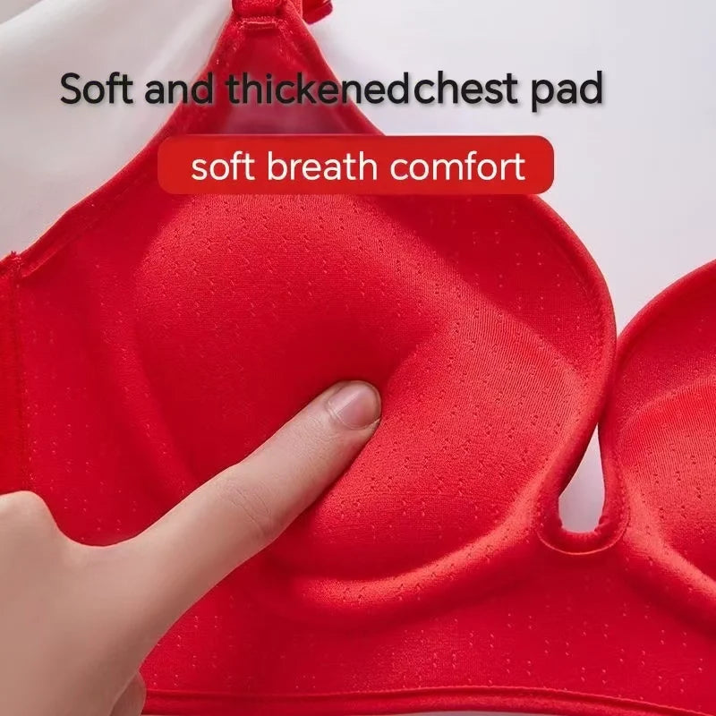 (Bras For Small Breast And Flat Chests)Women‘s Ultra-Thick 10cm Lingerie Seamless Push Up Small Breast Lift Adjustable Bra
