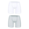 1/2/3 PCS Men's Ice Silk Boxers Transparent 0.01 Ultra-thin Fabric See Through Seamless Underwear antibacterial Boxer Shorts 2AD781-WH-GY