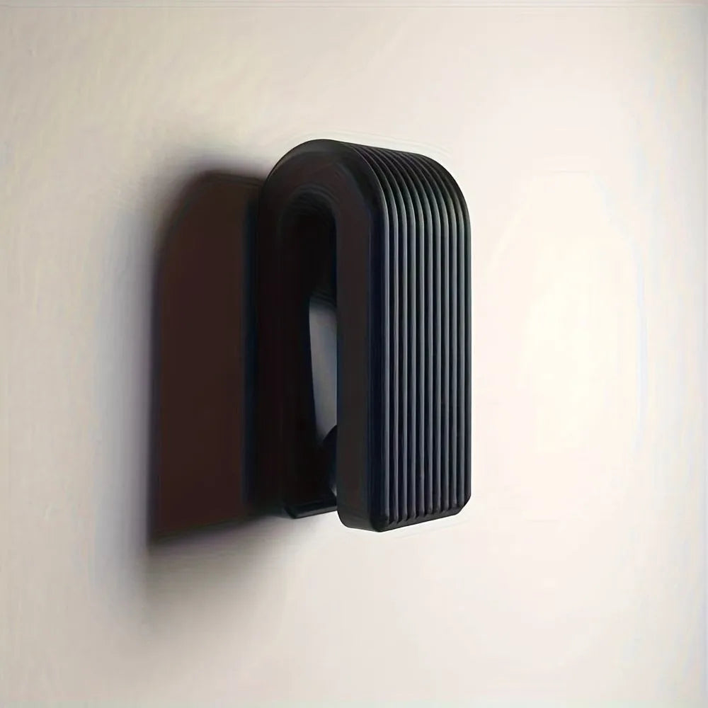 Auto-locking Towel Hanger; Gravity Wall Mount Rack; Novelty Towel Rack; Novelty Surprise Gift MJJ-Black