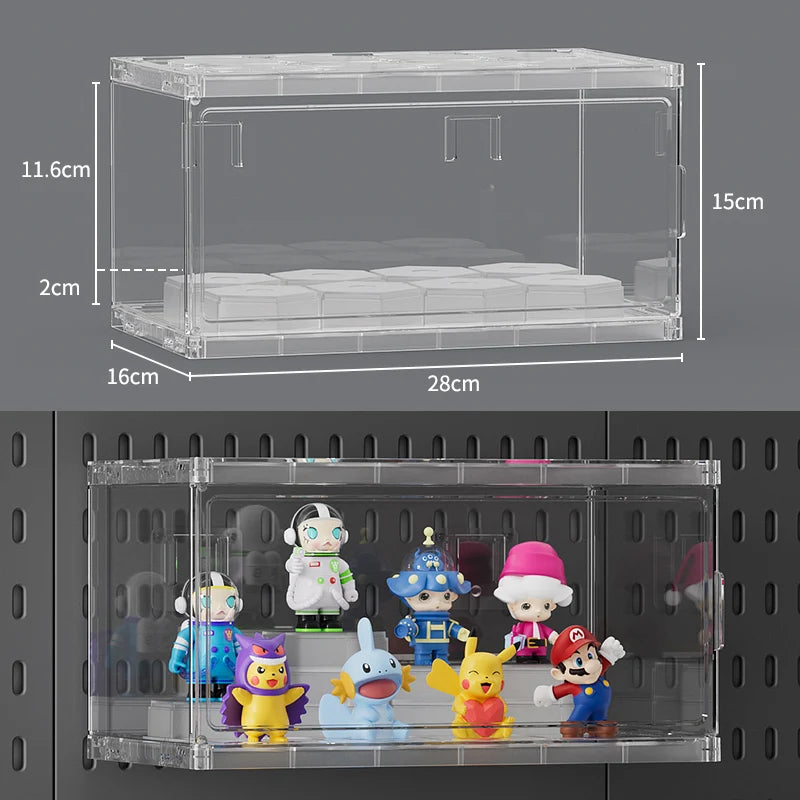 Gaming Room Pegboard Storage for Desk Accessories and Display Transparent L