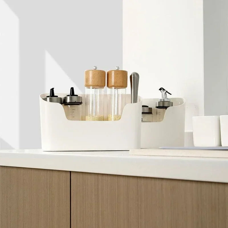 No-Drill Cabinet Door Storage Box for Kitchen Essentials