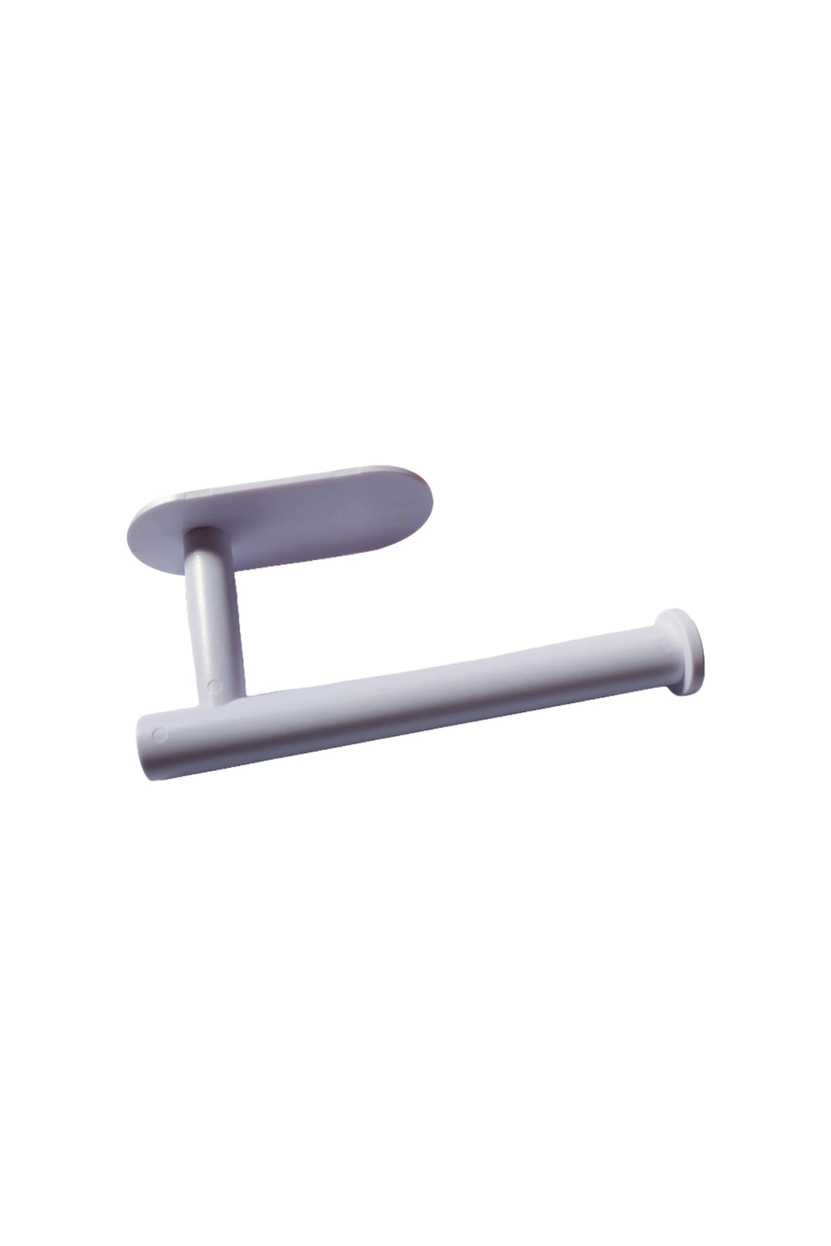 Acrylic Wall Mounted Toilet Roll Holder in Black or White 2 White