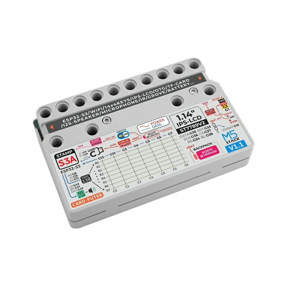 M5Stack Cardputer ADV new Version v1.1 StampS3A Development Board Portable Computer 1.14 Inch 56Key Keyboard Card Microcontrolle
