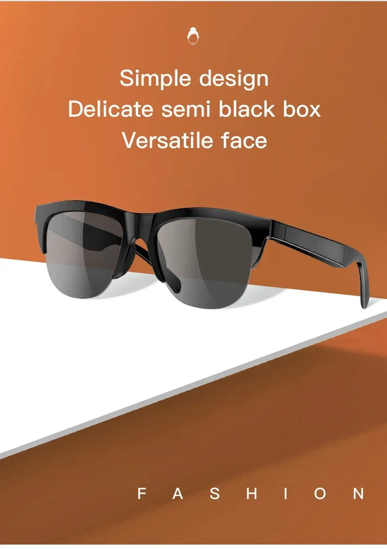 Smart Bluetooth Audio Sunglasses with Mic & UV Protection