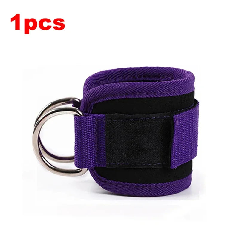 1/2/4Pcs Cable Ankle Straps Double D-Ring Adjustable Ankle Cuffs Gym Workouts Glutes Legs Strength Training Brace Support Sport