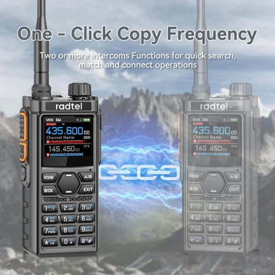 Radtel RT-910B Bluetooth App Programing and Noise Reduction Ham Radio 45-59Mhz TX RX Walkie Talkie Air Band NOAA Police Marine