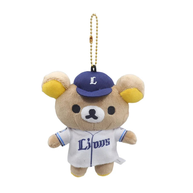 New Anime Rilakkuma Plush Keychains Backpack Hanings Small Pendant Stuffed Animals Christmas Birthday Graduation Gifts 7