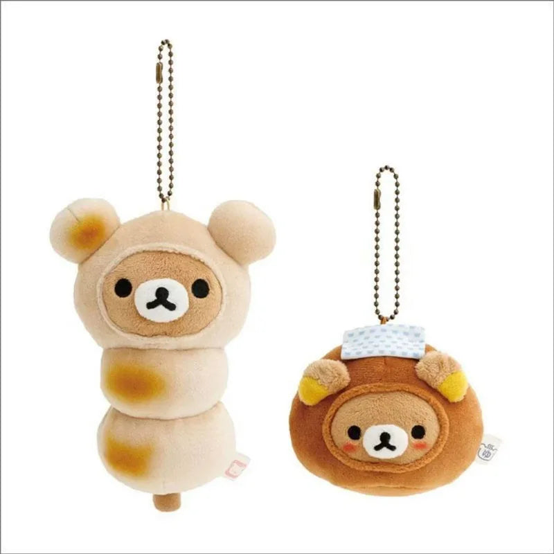 New Anime Rilakkuma Plush Keychains Backpack Hanings Small Pendant Stuffed Animals Christmas Birthday Graduation Gifts