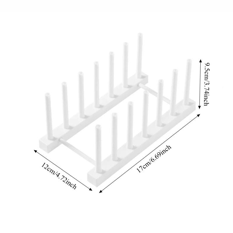 Creative Multifunctional Dish Drainer Rack - 2-Tier Kitchen Sink Organizer for Plates, Bowls, Lids, Utensils,Space Saving Design small