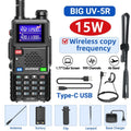 Baofeng UV-5RH 10W Walkie Talkie Long Range Ham Radio Type-C Charging Air Band Two-Way Wireless Transceiver - Dicrodelights