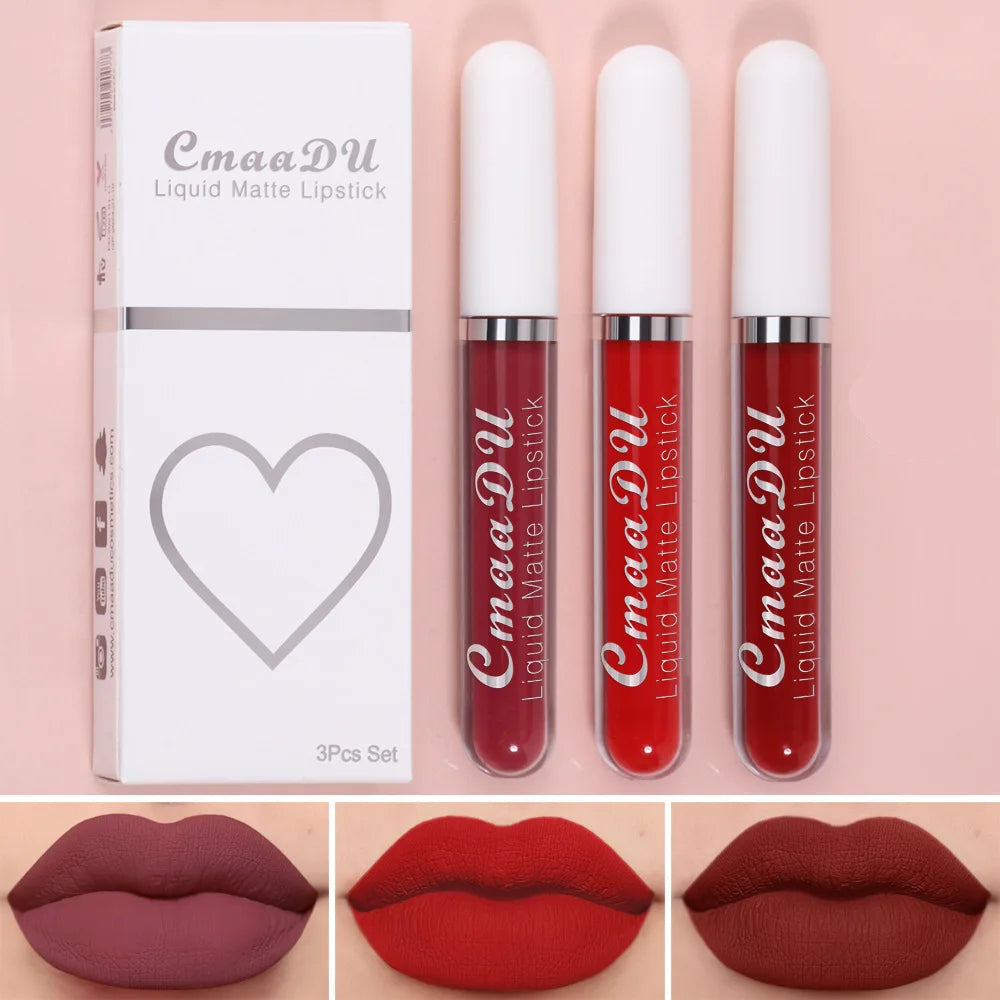 Long-Lasting Velvet Matte Liquid Lipstick for Women