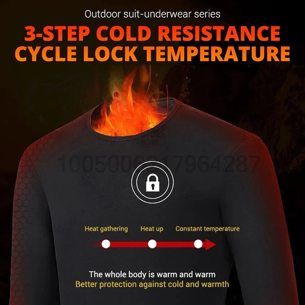 Buy USB Electric Heated Jacket Thermal Underwear Set for Men & Women