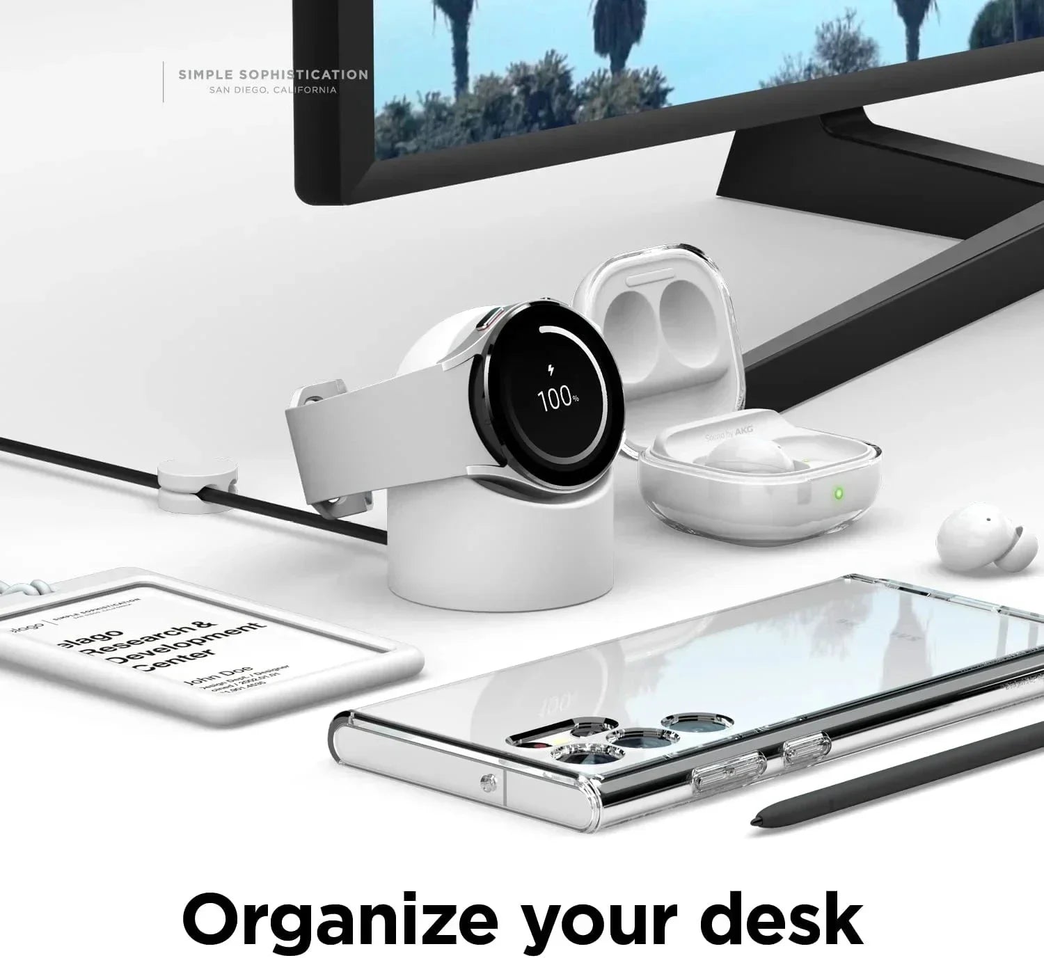 Compatible with Samsung Galaxy Watch 9 8 7 6 5 Charger Stand Holder Galaxy Watch 5 6 7 8 9 Pro Charger Silicone Stand