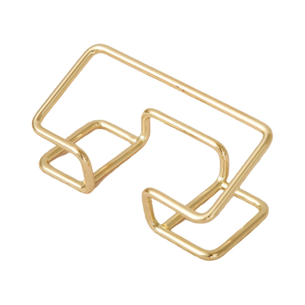 Metal Business Card Holder for Desks and Reception Areas Gold