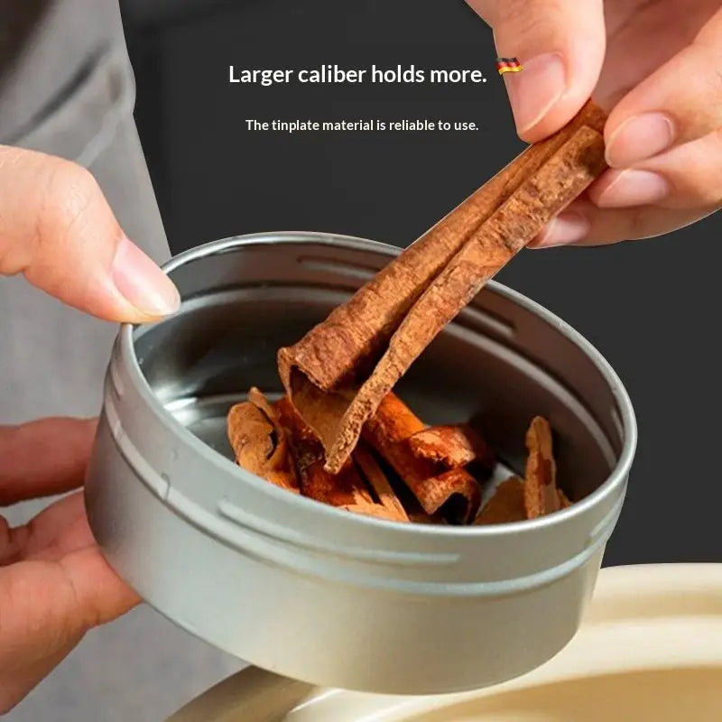 Magnetic Spice Tin with Clear Lid for Fridge Storage