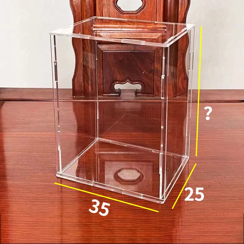 Clear Acrylic Display Box for Models and Figure Collections 35x25cm