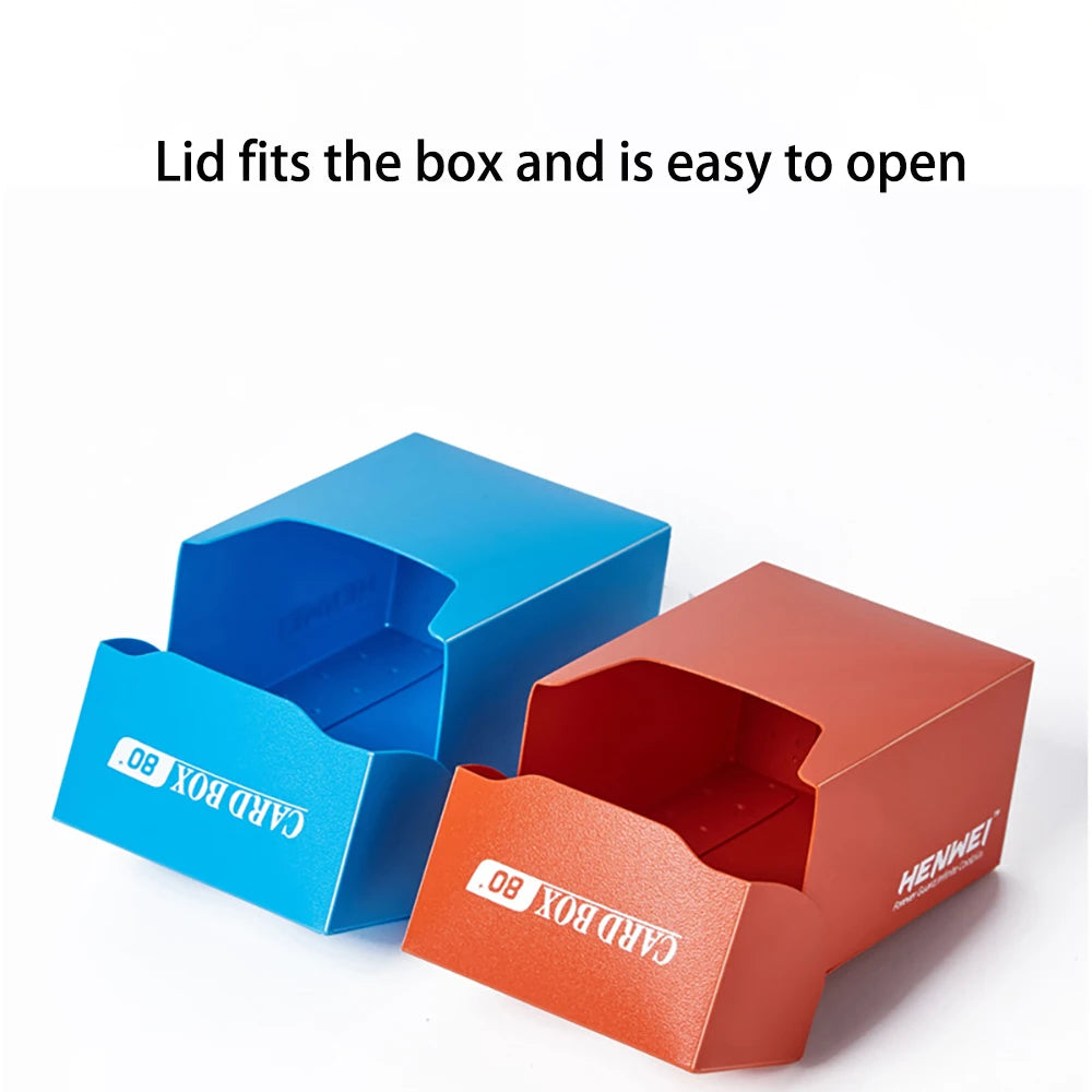 Trading Card Deck Box in PP with Fold Over Lid and Colour Options