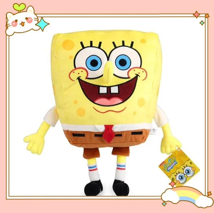 8inch/4inch SpongeBob Patrick Star Gary Squidward Tentacles Plush Dolls Small Pendant Bag Hangings Christmas Birthday Gi 20-30cm