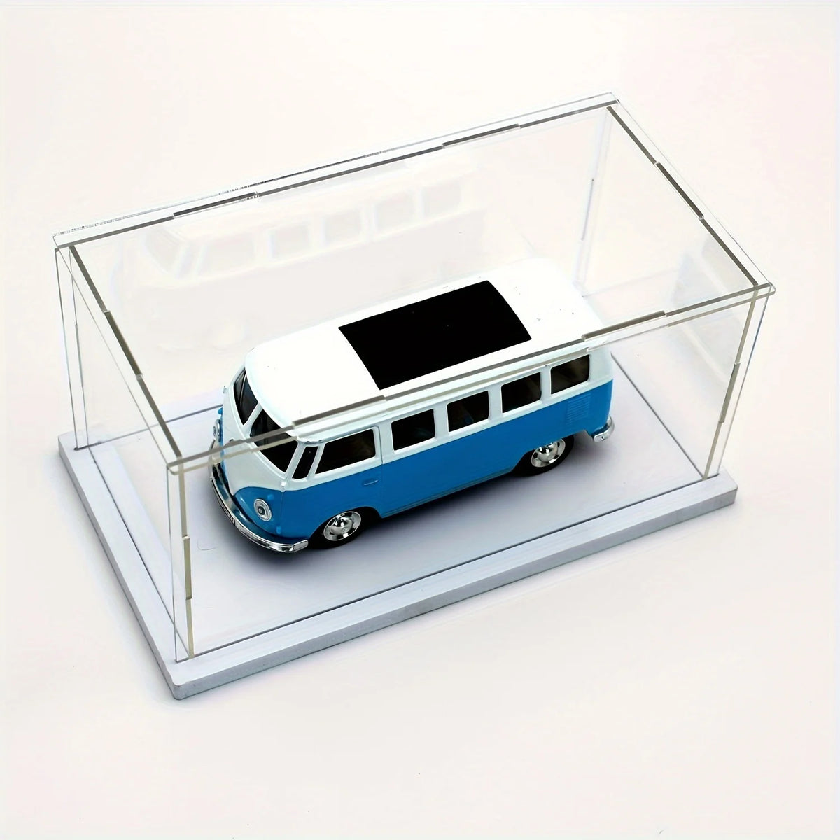 Acrylic Display Box with White Base for Models and Figures