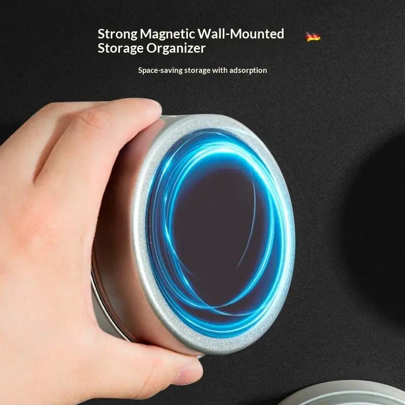 Magnetic Spice Tin with Clear Lid for Fridge Storage