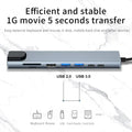 USB 8 In 1 Type C 3 1 To 4k HdTV Hub Adapter With Sd Tf Rj45 Card Reader Pd Fast Charge For Macbook Notebook Computer