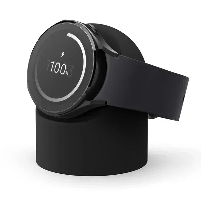 Compatible with Samsung Galaxy Watch 9 8 7 6 5 Charger Stand Holder Galaxy Watch 5 6 7 8 9 Pro Charger Silicone Stand Black