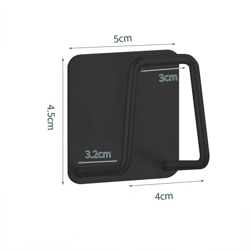 1/2Pcs Sponge Holder Sink Caddy SUS304 Stainless Steel Strong Adhesive Hook Storage Holder Waterproof Rustproof Hook for Kitchen Black Small Size