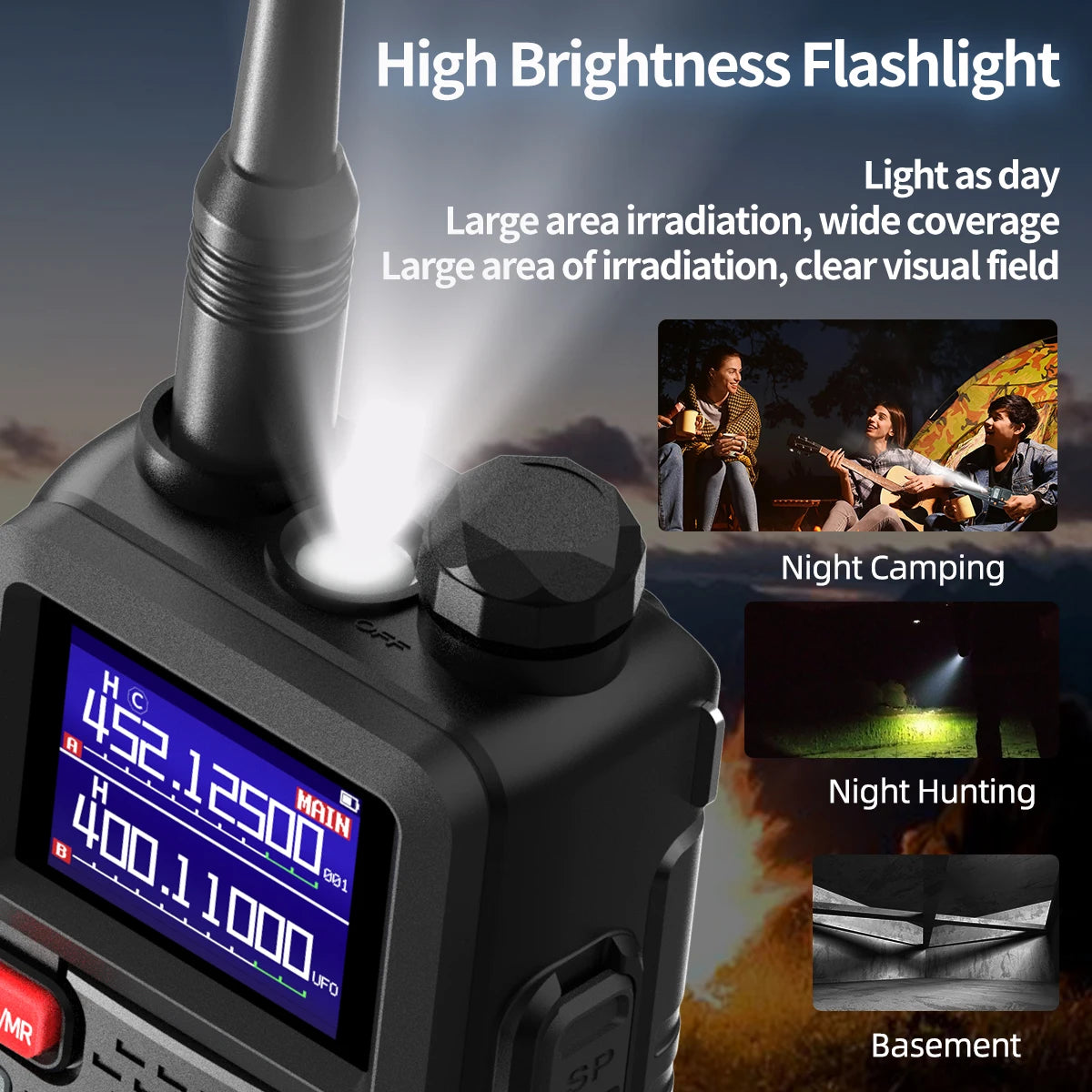 Baofeng UV-5RH 10W Walkie Talkie Long Range Ham Radio Type-C Charging Air Band Two-Way Wireless Transceiver - Dicrodelights