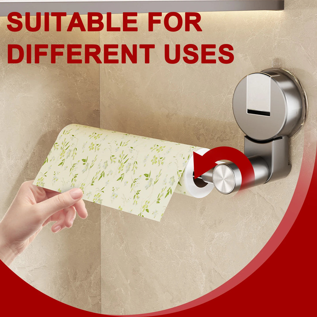 Paper Towel Holder Self Adhesive Toilet Roll Paper Holder No Punching Kitchen Bathroom Lengthen Storage Rack Grey Black White