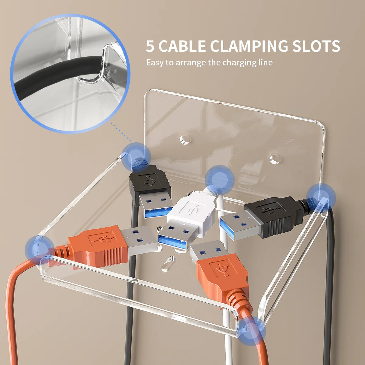 Clear Acrylic Floating Wall Shelf for Router, Camera and Speaker