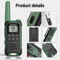 2pcs Baofeng F22 Mini Walkie Talkies - Long Range, Waterproof, Rechargeable, Kids Two-Way Radio with Type-C Charging for Camping & Outdoor Adventures - Dicrodelights