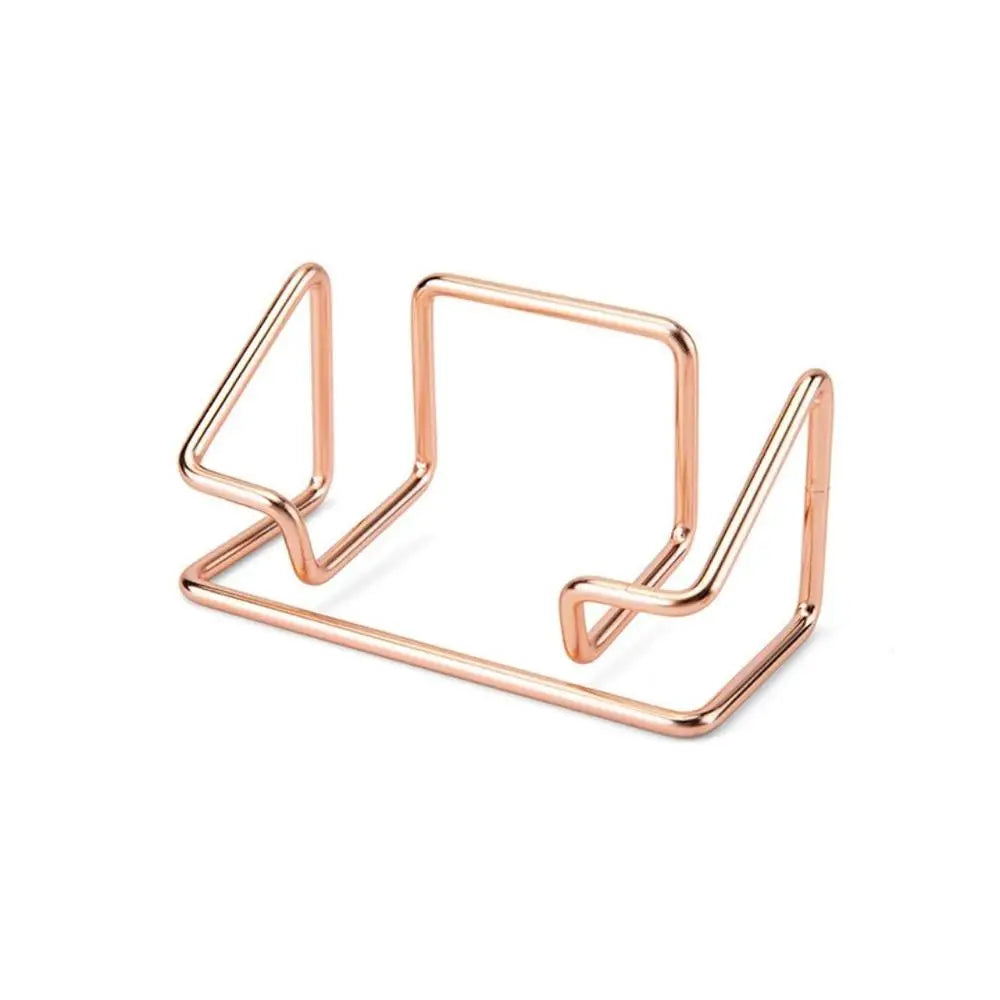 Metal Business Card Holder for Desks and Reception Areas Rose gold 2