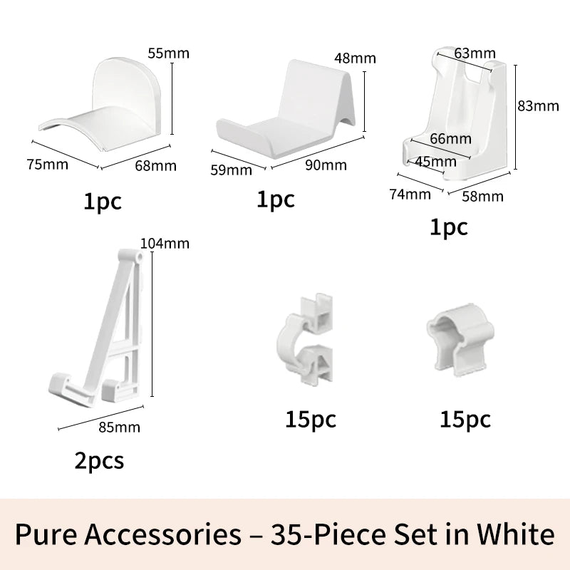 Desk Storage Pegboard – 2 Mounting Options (Stand or Clamp-On), Ideal for Organizing Stationery & Daily Items W Off Accessories 4
