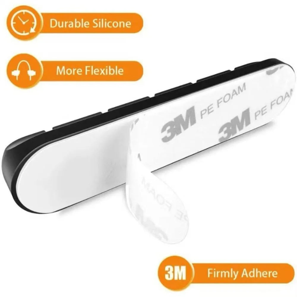 Self Adhesive Silicone Cable Organiser for Desk Lead Storage