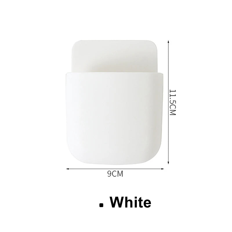 PVC Adhesive Remote Control Holder for Bedside Phone Storage Bai