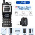 Baofeng UV-25 Air Band Walkie Talkie – Long Range UHF/VHF, Type-C Charging, 999CH, Wireless Frequency Copy, NOAA, Ham Radio - Dicrodelights