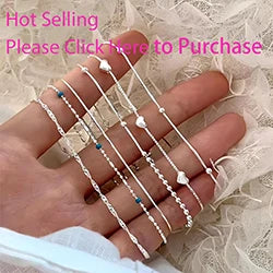 VENTFILLE 925 Sterling Silver Double Love Heart Hollow Round Beads Bracelet Female Fashion Romantic Jewelry Classic Adjustable