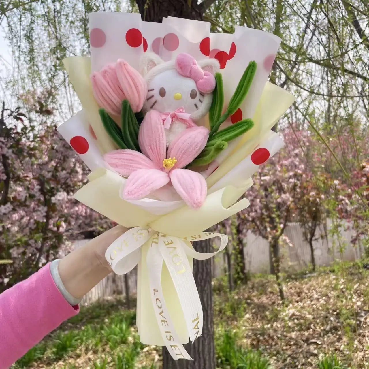 Cartoon My Melody Kuromi Cinnamoroll Kt Cat Plush Doll Toy Bouquet Gift Box Valentine's Day Christmas Graduation Gifts 2-35cm