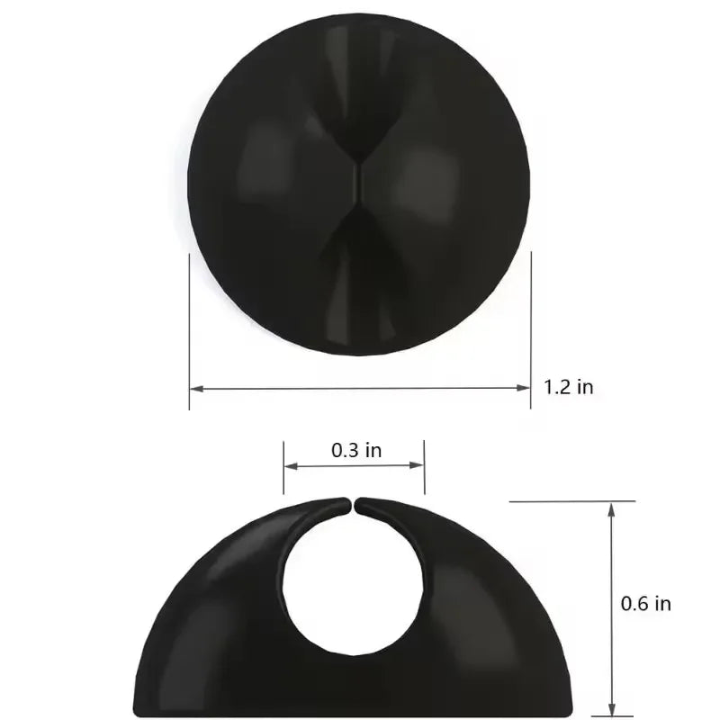 Self Adhesive Round Desk Cable Clips for Charging Leads