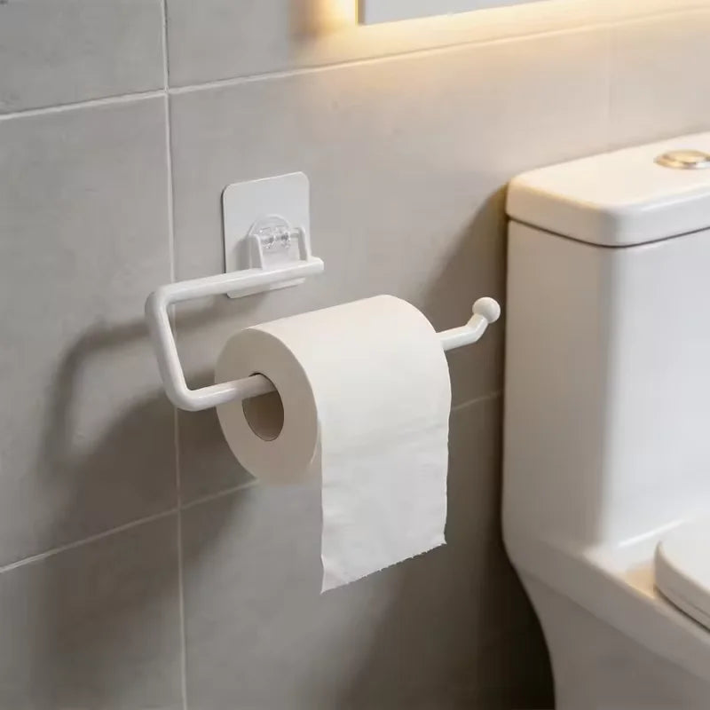Hanging Kitchen Paper Holder Roll Paper Rack Bathroom Towel Stand No-Drilling Toilet Paper Holder Home Storage Tissue Racks