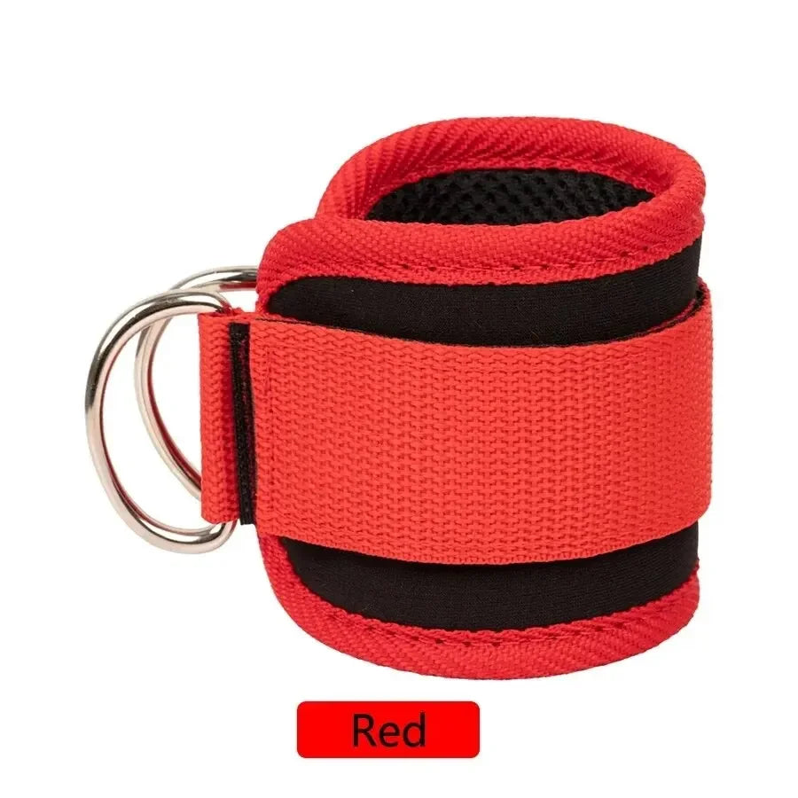 1/2Pcs Fitness Ankle Straps Adjustable D-Ring Support Cuffs Gym Leg Strength Workouts Pulley With Sports Guard Safety Abductors