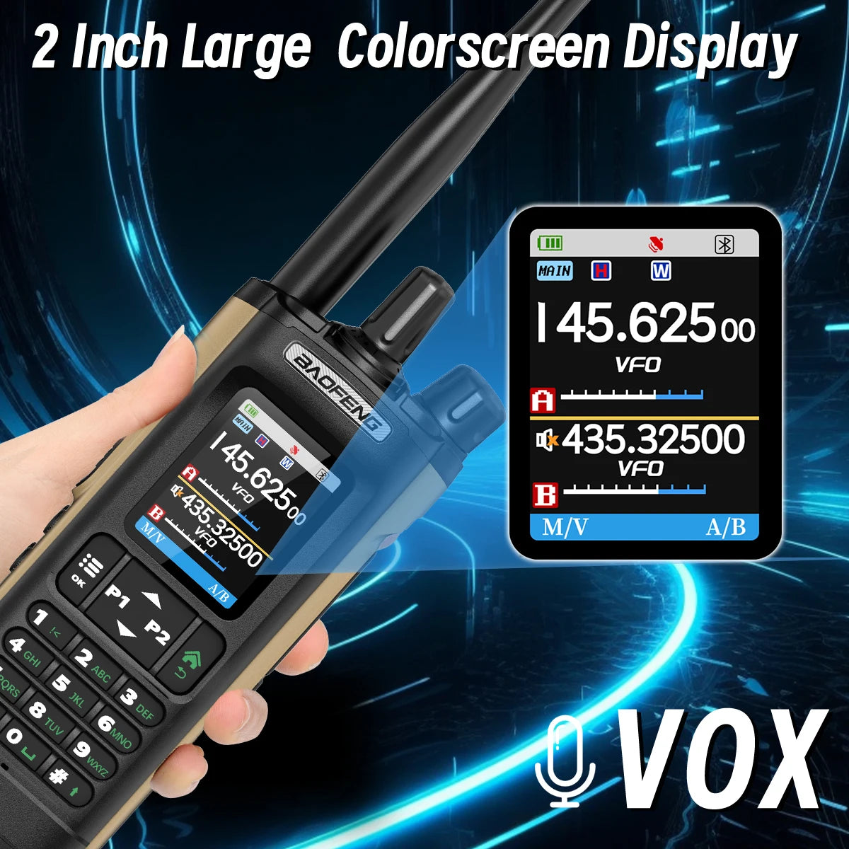 BAOFENG UV-32 10W Long Range GPS Bluetooth Walkie Talkie