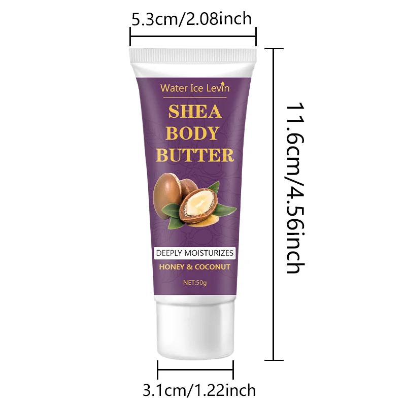 24H Shea Butter Body Cream for Dry Skin – Deep Moisturizing, Firming & Elasticity Repair Cream for Cracked Skin