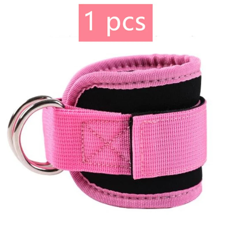 1/2/4Pcs Cable Ankle Straps Double D-Ring Adjustable Ankle Cuffs Gym Workouts Glutes Legs Strength Training Brace Support Sport 1pcs-6