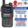 Baofeng UV18 PRO MAX GPS Walkie Talkie, 10W, Long Range, Type-C, Six-Band, Wireless Frequency, Ham Radio for Hunting - Dicrodelights